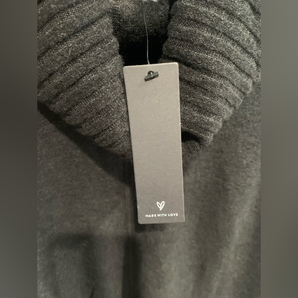 NWT Lulus Autumn Daze Black Cowl Neck Long Sleeve Sweater Dress - Size L - Picture 15 of 15